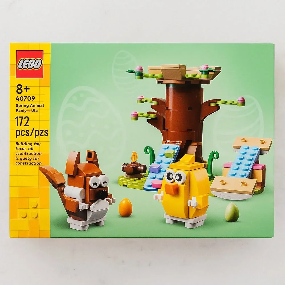 New LEGO Spring Animal Playground Building Toy Set Squirrel Chick Bird Figure 40